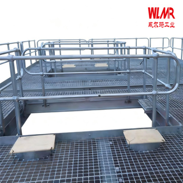 Poteau de balustrade extérieure à bille en acier galvanisé