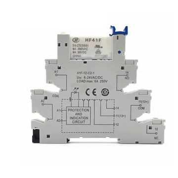 โมดูลรีเลย์พลังงานขนาดเล็ก 12VDC HF41F-012-ZS โมดูลรีเลย์ 24V บางแบบ Ultra-Thin