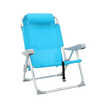 Portable Lightweight Folding Aluminum Backpack Beach Chair