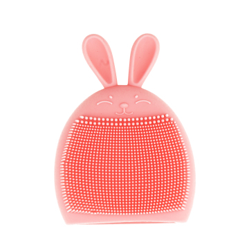 Customizable Cartoon Rabbit Silicone Cleaning Brush: A Reusable Beauty & Baby Shampoo Tool