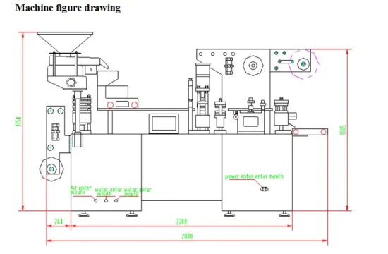 Round tablet blister packing machine