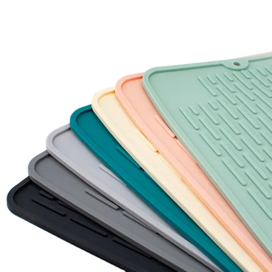 Factory Hot Sale: Heat Resistant Silicone Drying Mat for Kitchen - Square Stove Top Cover & Opp Bag