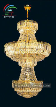 large chandelier crystal pendant lamp