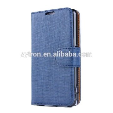 Protective cover denim silicone concised flip case for sony xperia e4g