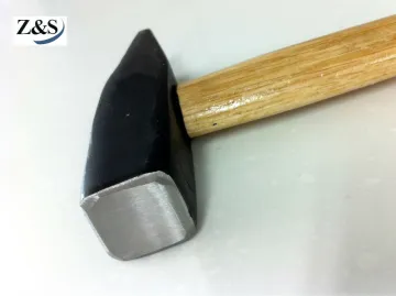 German type machinist hammer with wooden handle