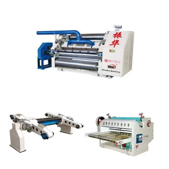 ZHENHUA DW Fingerless Type Single Facer Steam Heating Corrugated Paperboard Production Line