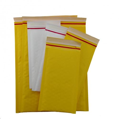 Branco Kraft laminado fácil rasgo bolha envelope