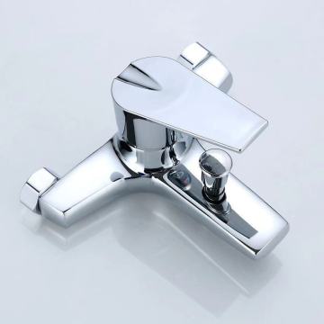 Triple one-in two-out shower faucet