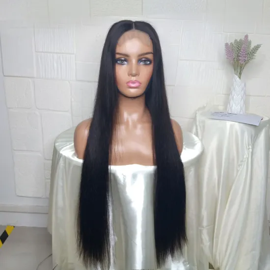 wholesale natural brazilian black 100% virgin hd transparent closure 360 lace front real bone straight human hair wigs