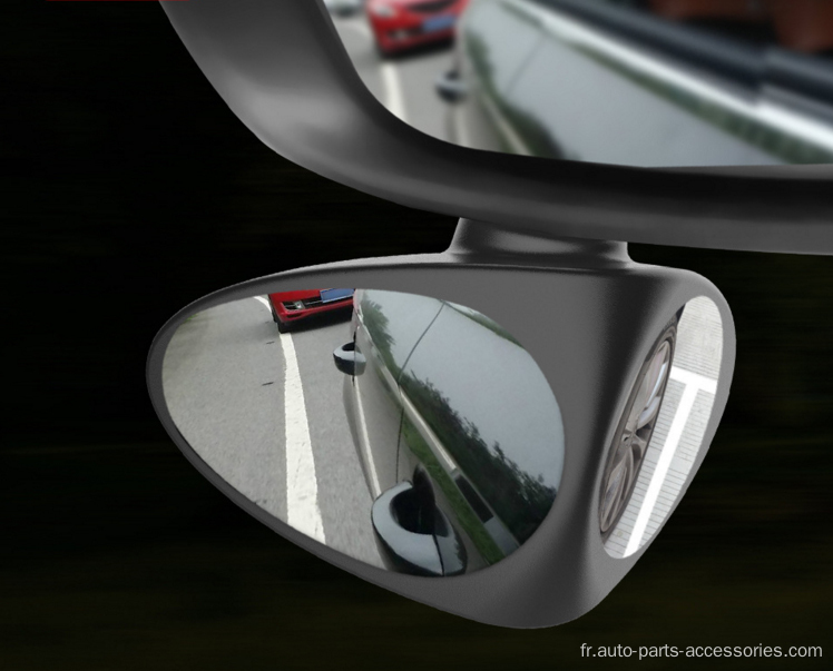 Miroir à taches de voiture double face auxiliaire grand angle