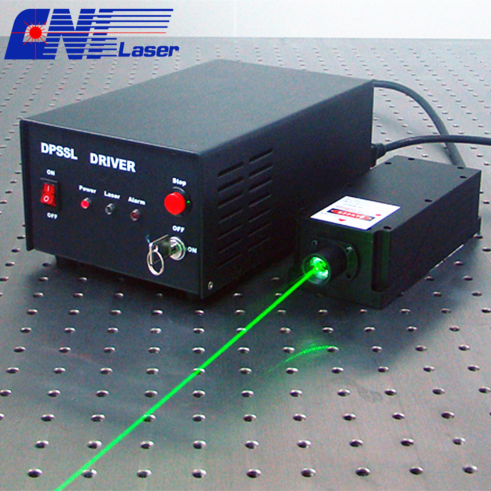 Laser verde longitudinale a 532 nm