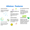 Ingredientes alimentares de alulose cristalina orgânica