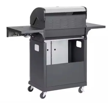 Luxury German Outdoor Garden Gas BBQ Grills Smokeless Barbecue Grill Trolley Home Party BBQ Grill