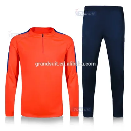 Best selling group tracksuit thai qiality football uniforms design your own logo soccer jersey set long sleeve