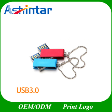 USB3.0 Waterproof Metal USB Memory Stick Swivel USB Pendrive Mini USB Flash Drive