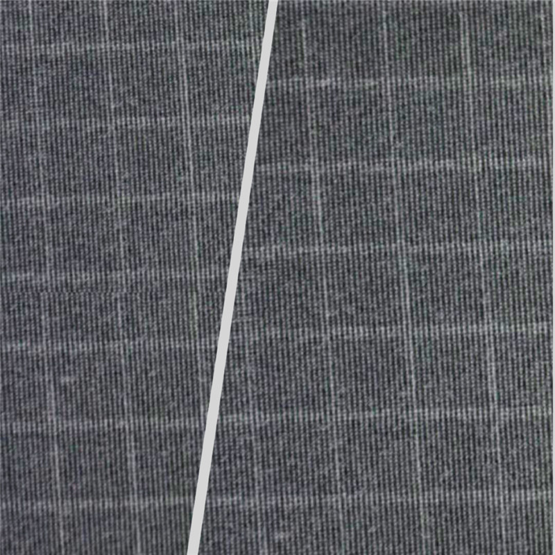 Knitting Two Tone Plaid Polyester Fabrics