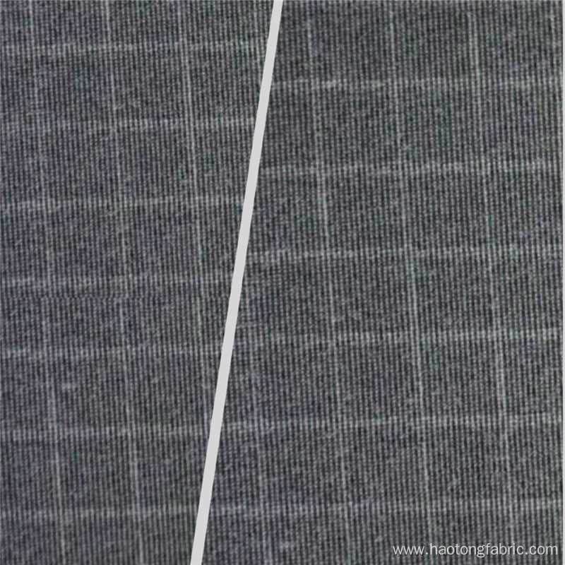 Twill Double-sided Knitting Two-tone Plaid Polyester Fabrics