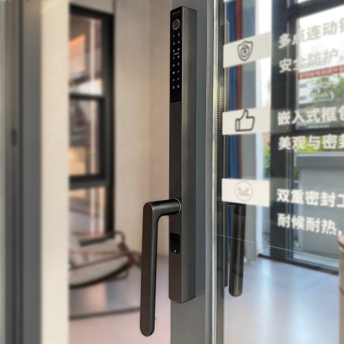 Sistema inteligente de porta deslizante de alumínio com ruptura térmica