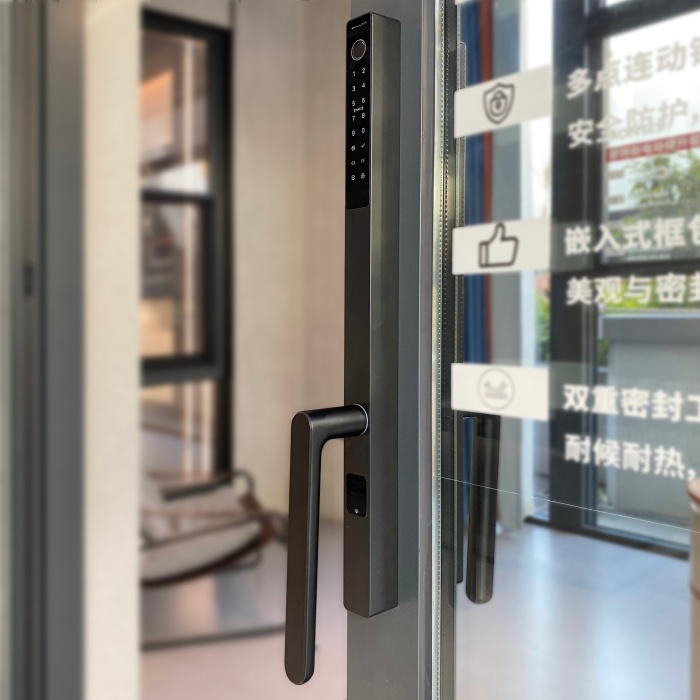 Sistema inteligente de porta deslizante de alumínio com ruptura térmica