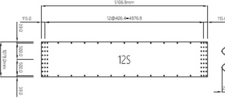 12x1250 w beam