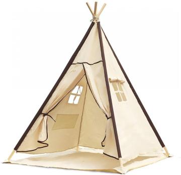 Indian Canvas Teepee Children Playhouse Kids Play Tent