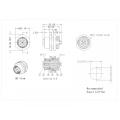 Female Lock Back PG9 D-Code Solder Type