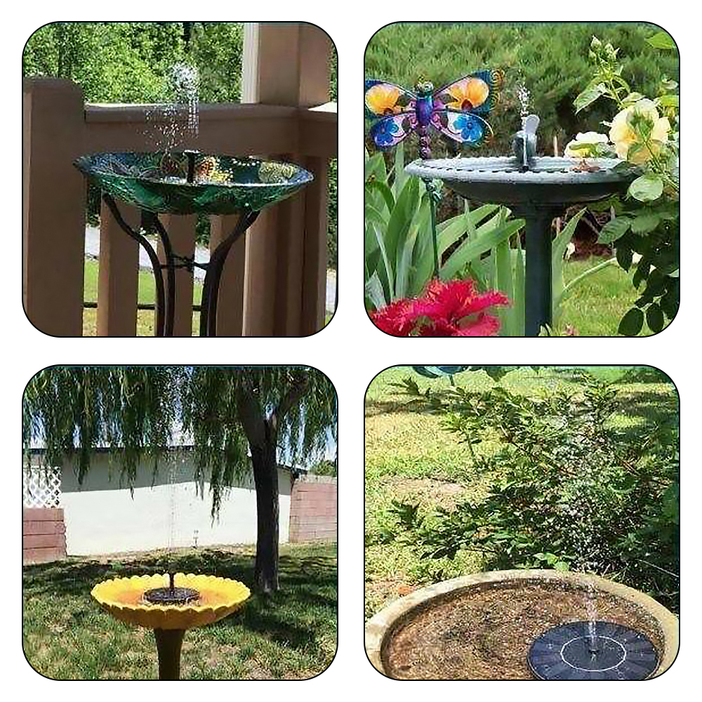 7V Solar Fountain Watering Solar Pump Pool Pond Floating Bird Bath Water Panel Fountain Pump Garden Pond Pool Dropshipping