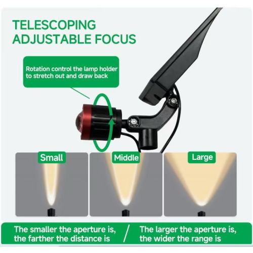 Luz de la tienda LED telescópica de 80 W con enfoque ajustable