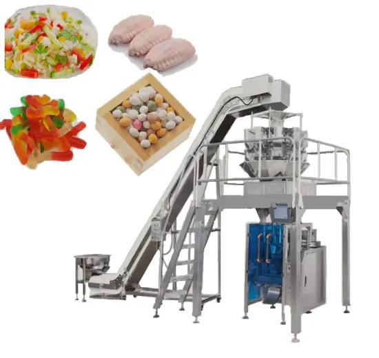 Automatic Food Packing Machines: Dumpling Bouillon, Salad, Cheese, Candy, and Meat