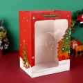 Christmas Decorations Drawstring Red Paper Gift Bags