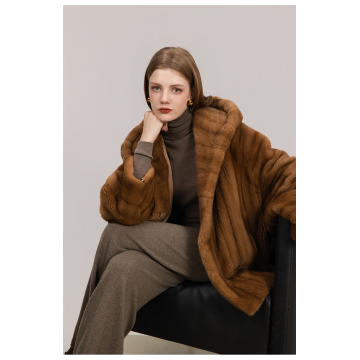 KC Fur Crown Level Short Horizontal Fashion Young Men's Fur fur Mink Jacket