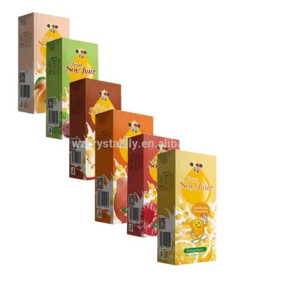 best selling fruit soy juice with fruit flavors soja juice drink  tetra pak