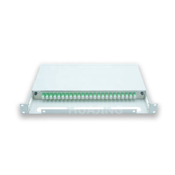 1U 24 Core FTTH Rack Mount Metal Fiber Optic Patch Panel GPZ/JJ-JCL-SC24