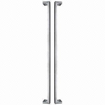 Square Tube Door Handles, Made of SUS304/316 Stainless Steel with Mirror or Satin finish