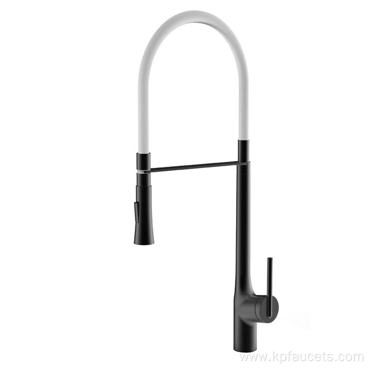 Black Flexible Pull Down Kitchen Sink Faucet