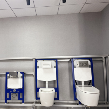 Pre-Wall Installation Systems: Concealed Toilet Carrier Frame with Dual-Flush Tank