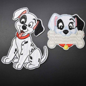 Lover Spotty Dog Husky Volle Tierstickerei Patches