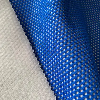 Mesh Bonded Hole Look Fabric