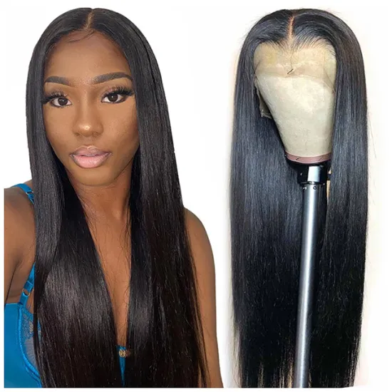 Vendor Stock 13X6 Hd Transparent Swiss Lace Wigs Human Hair Lace Front Glueless Brazilian 100% Virgin Natural Human Hair Wigs