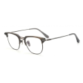 Titanium Optical Designer Browline Gold Framed Glasses