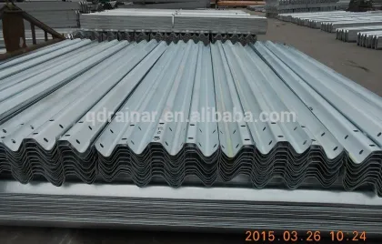 color coated steel guardrail galvanized guardrail
