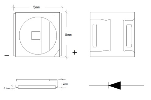 5050 SMD LED Size 