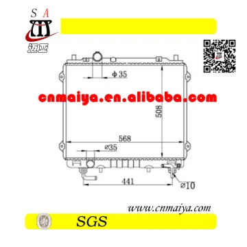 25310-H1930 aluminium radiator