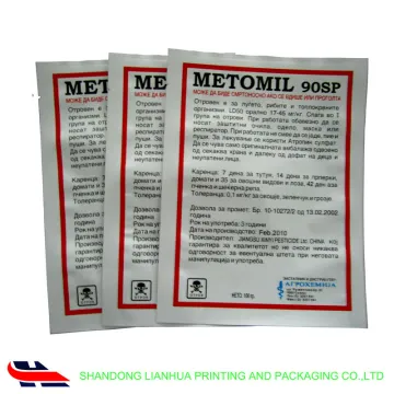 pesticides bag/ plastic bag custom printing for chemicals