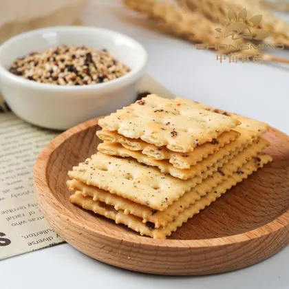 Crispy Black Truffle Ham Crackers