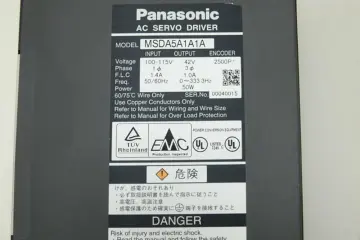 MSDA5A1A1A Panasonic AC Servo Driver 50W Power Output