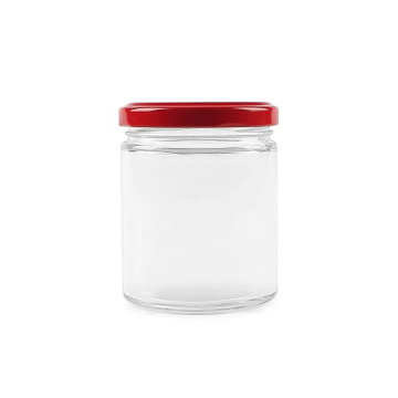 195ml Straight Round Glass Canning Jar With Lid