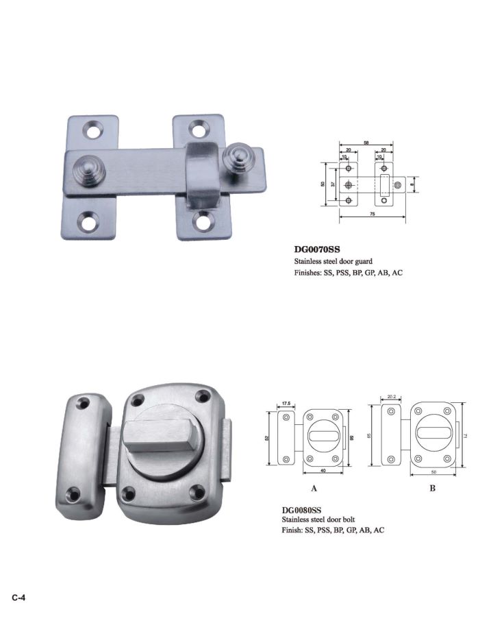 Traditional Stainless Steel Door Guard