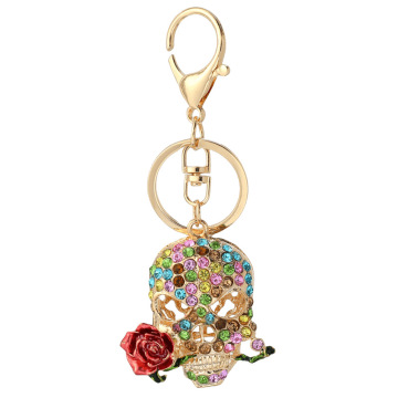 2026 New Skull Carabiner Keychain with Enamel Finish