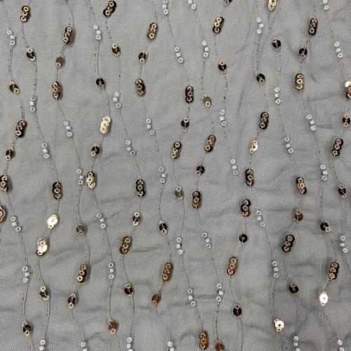 Fancy S/S Weave Sequins Embroidery Fabric
